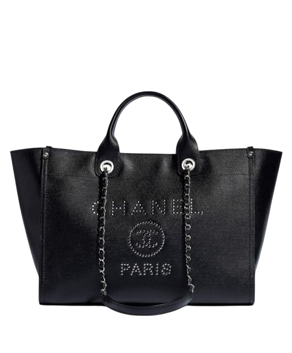 BORSA - CHANEL LEATHER NERO