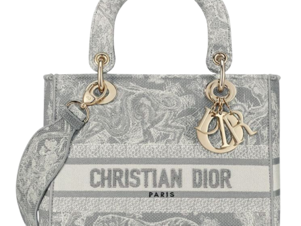 BORSA - DIOR BOOK TOTE GRIGIO/ECRU 36 cm
