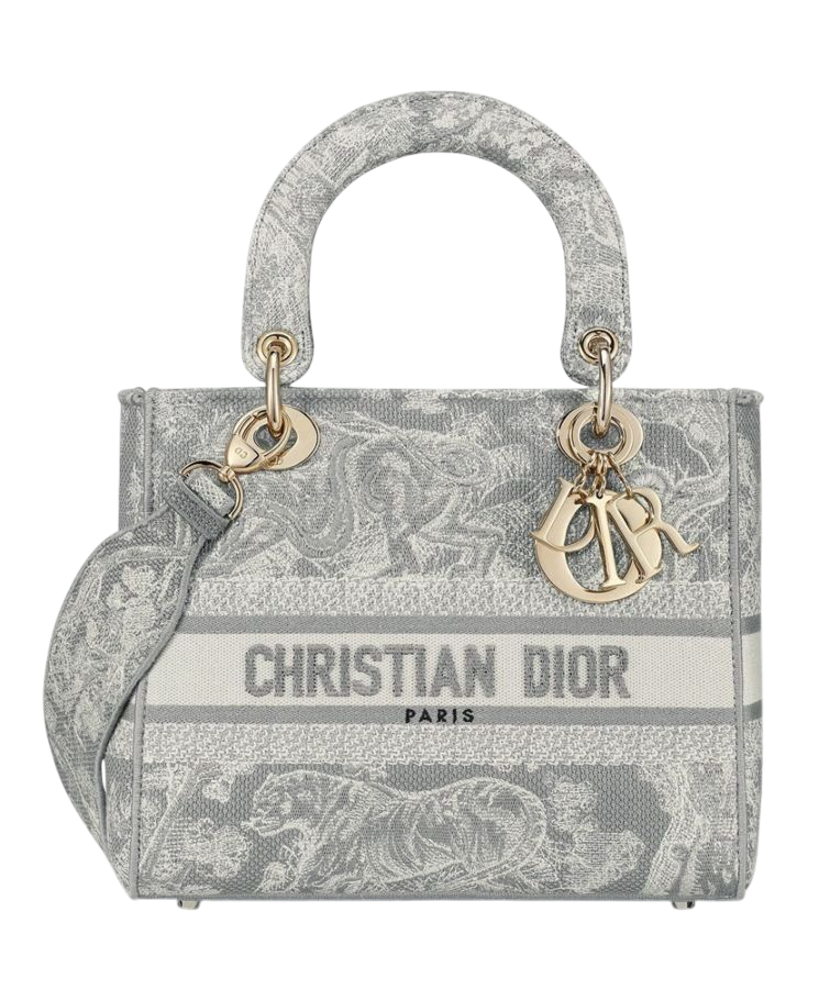 BORSA - DIOR BOOK TOTE GRIGIO/ECRU 36 cm