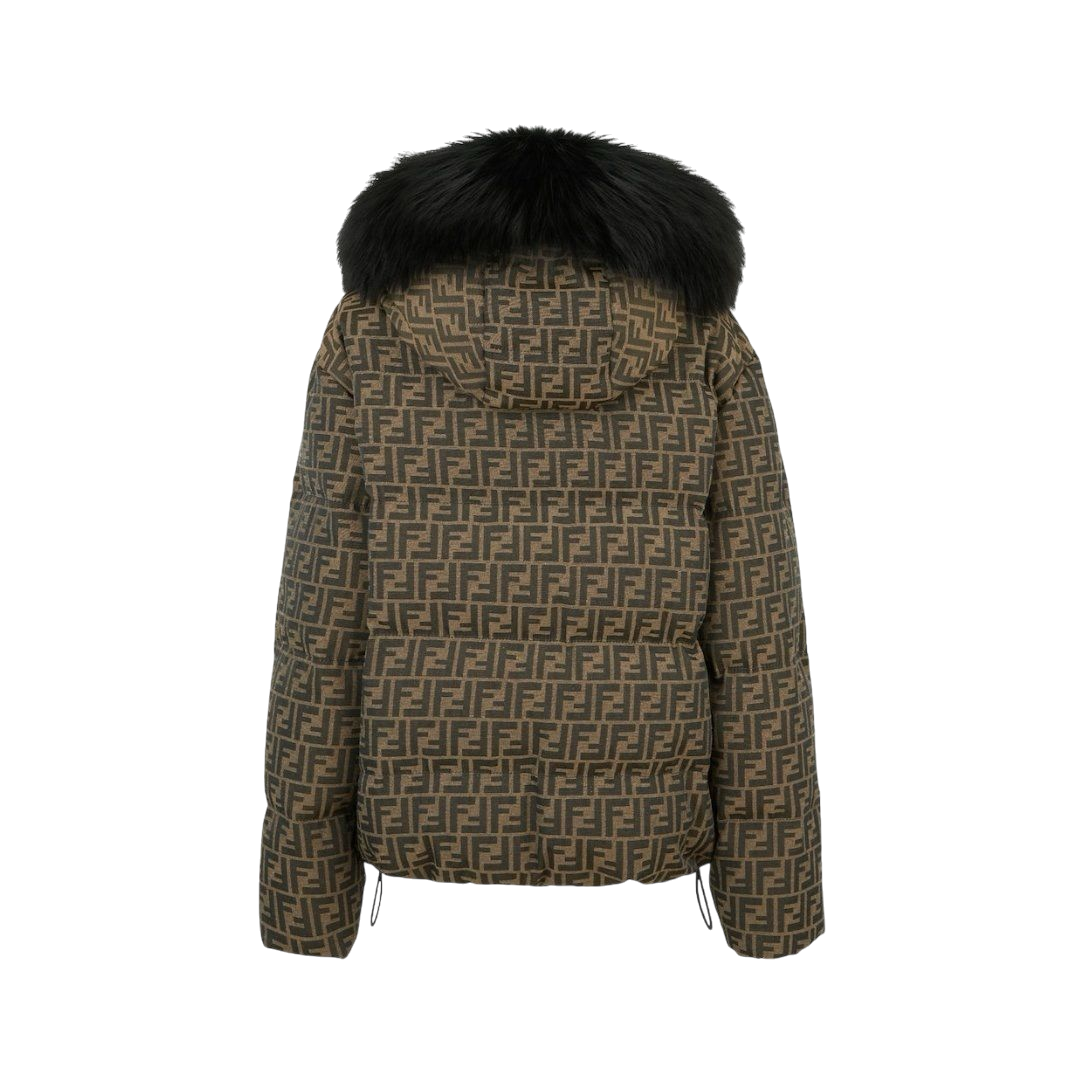 JACKET FENDI MOTIVO MARRONE/NERO