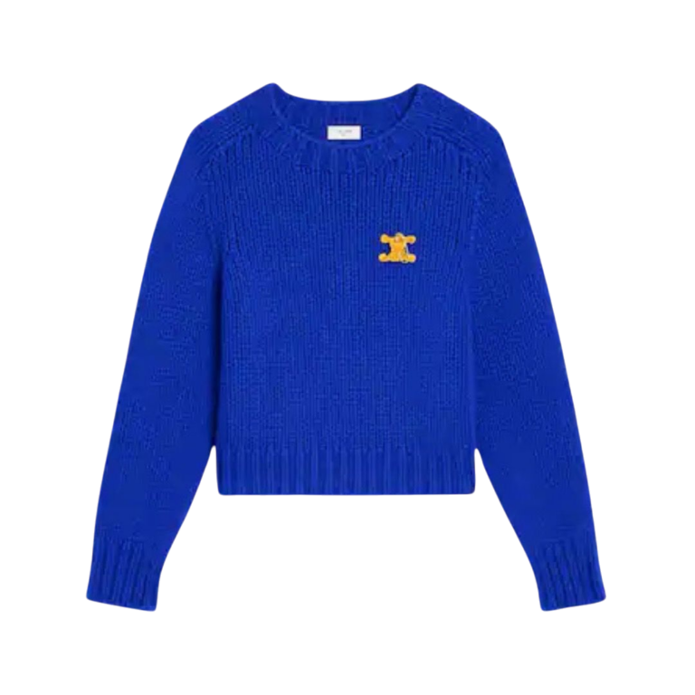 CARDIGAN - CELINE CASHMERE E SETA BLU