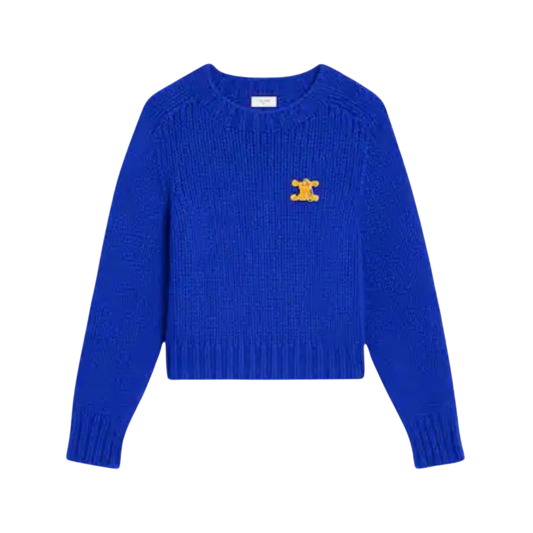CARDIGAN - CELINE CASHMERE E SETA BLU
