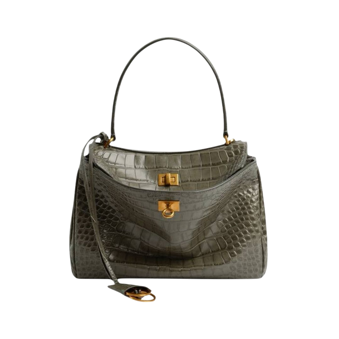 BORSA - BALENCIAGA RODEO PICCOLA VERDE MILITARE