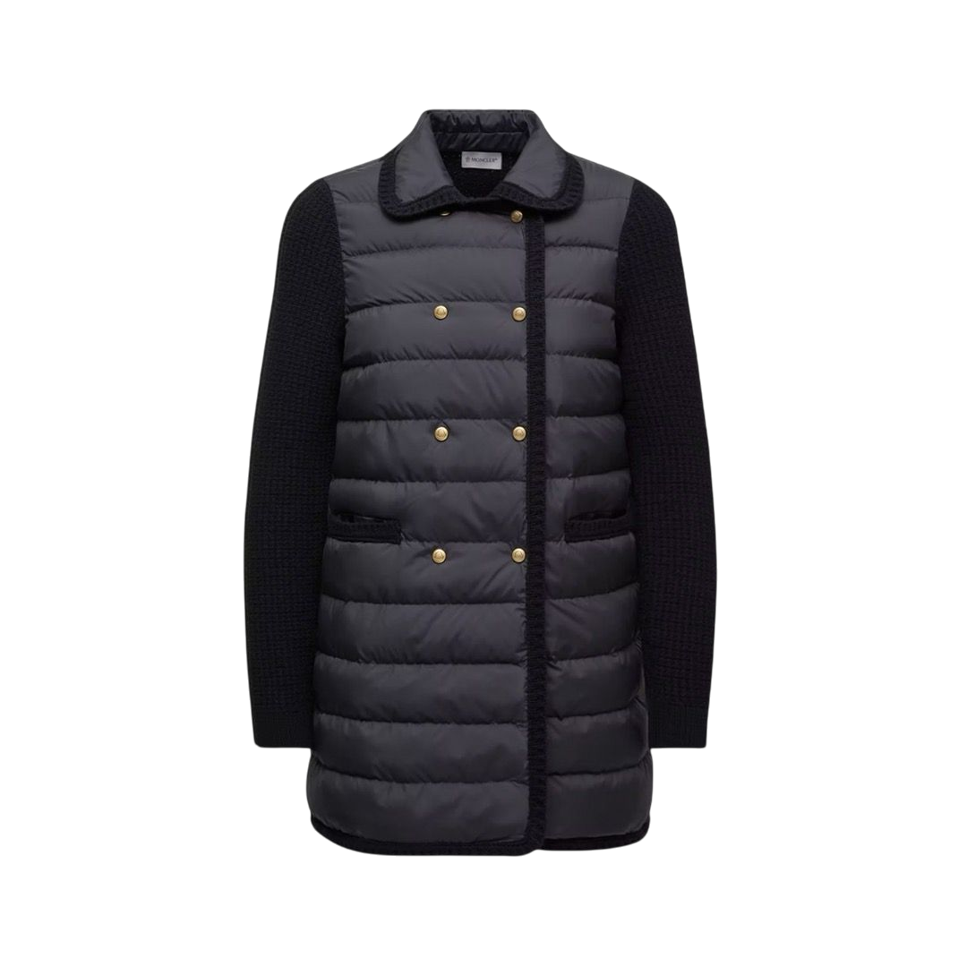 CARDIGAN - MONCLER IMBOTTITO IN LANA E CASHMERE