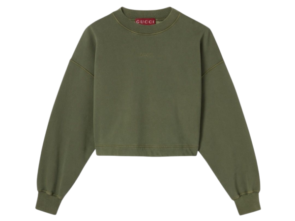 FELPA - GUCCI JERSEY IN COTONE CON RICAMO