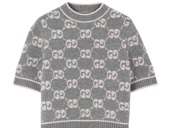 T-SHIRT - GUCCI JACQUARD GRIGIO