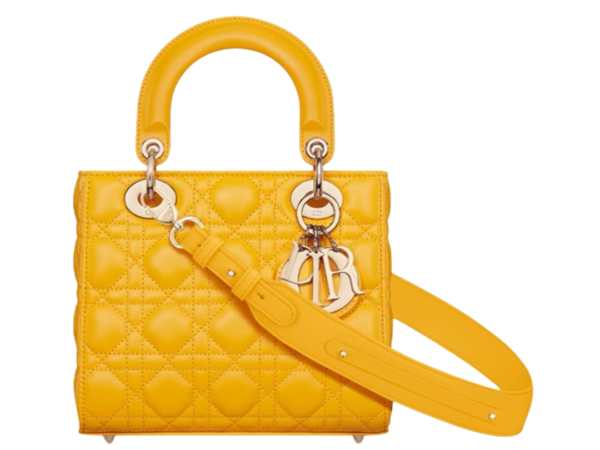 BORSA - DIOR LAMBSKIN CANNETÈ GIALLO