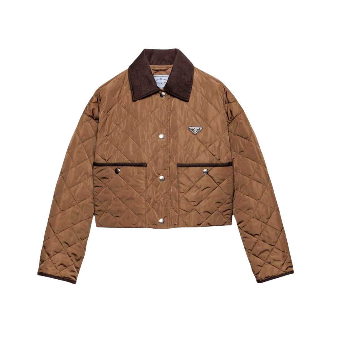 JACKET PRADA CROP NYLON LEGGERO