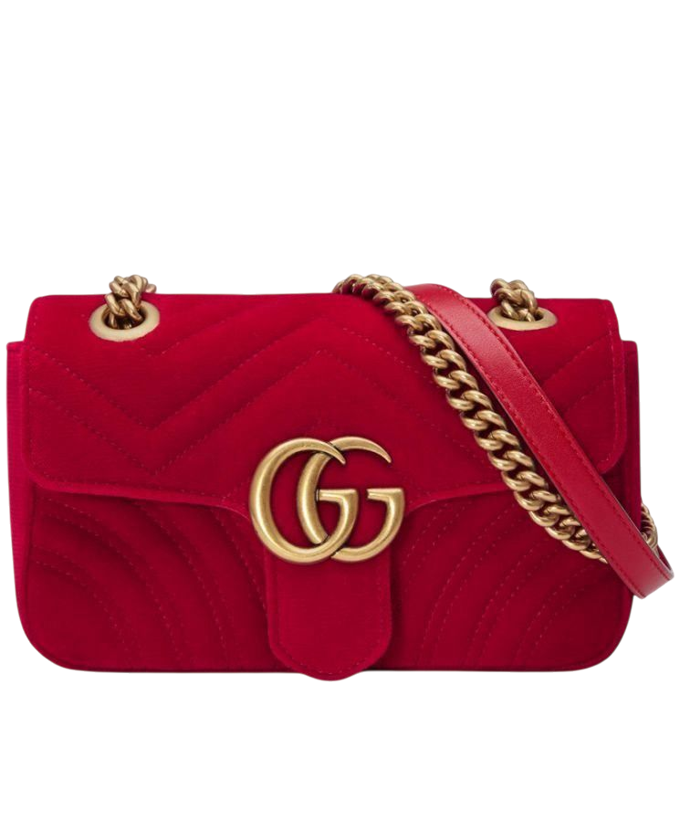 BORSA - GUCCI MARMONT ROSSO 18 cm