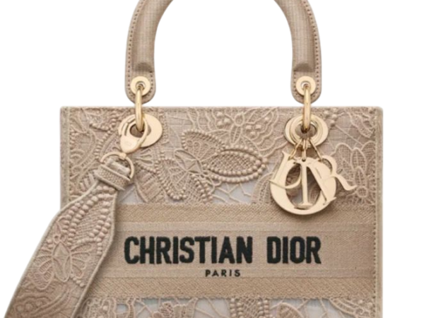 BORSA - DIOR LADY D-LITE BEIGE 24 cm