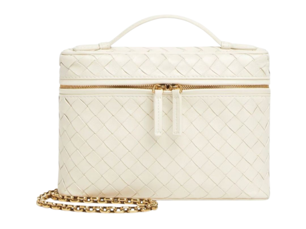 BORSA - BOTTEGA VENETA SOFT VANITY PICCOLO BIANCO