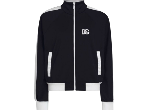 FELPA - DOLCE & GABBANA TRIACETATO CON ZIP E RICAMO LOGO