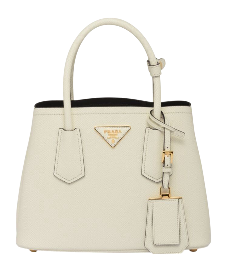 PRADA BAG DOUBLE SAFFIANO CREMA