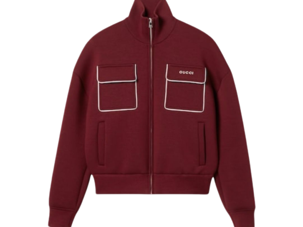 FELPA - GUCCI IN JERSEY CON CERNIERA E LOGO