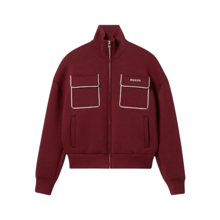 FELPA - GUCCI IN JERSEY CON CERNIERA E LOGO