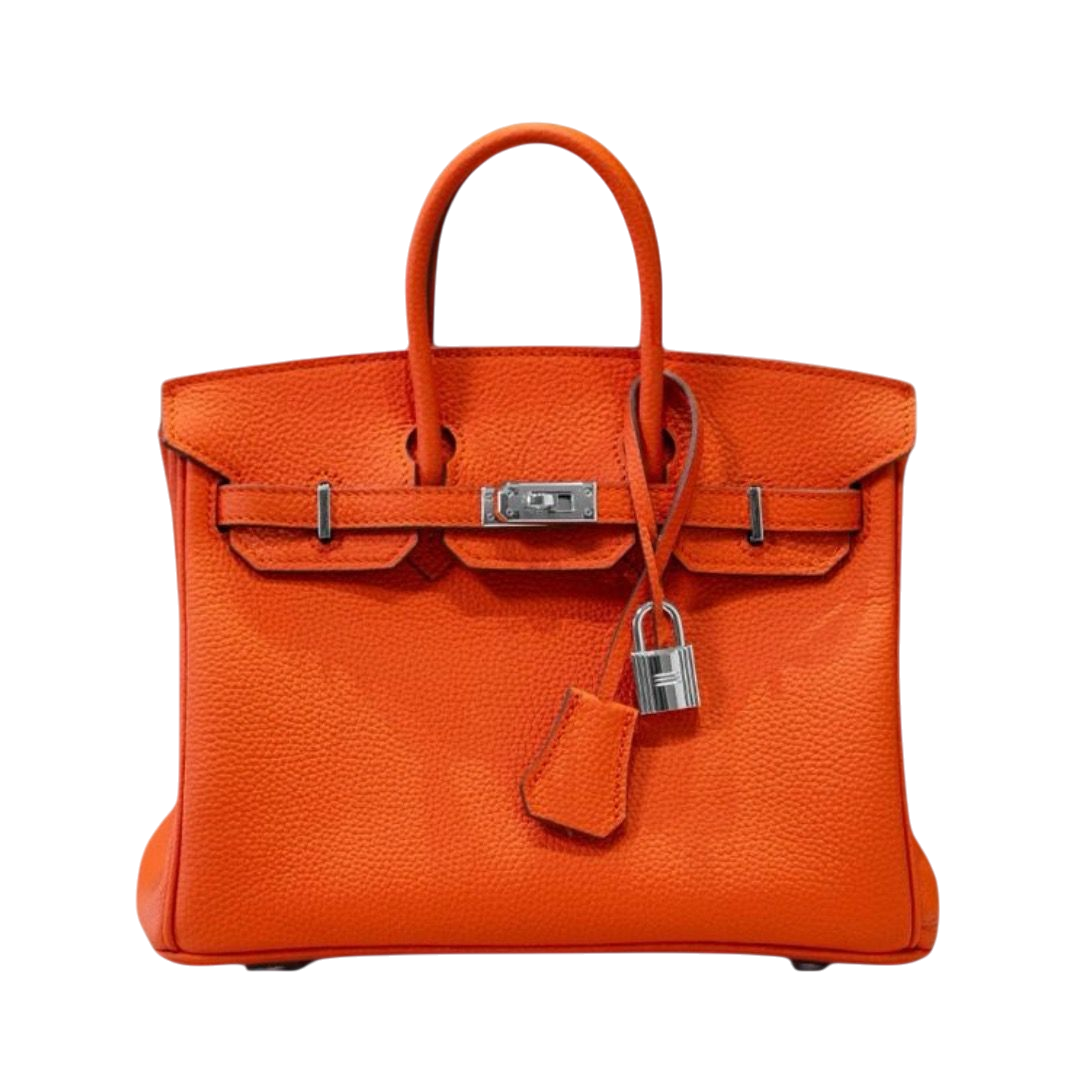 BIRKIN - HERMES RETOURNE 35 BORSA TOTE TOGO ARANCIONE