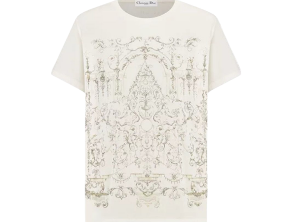 T-SHIRT - DIOR BIANCO STELLA MULTICOLORE