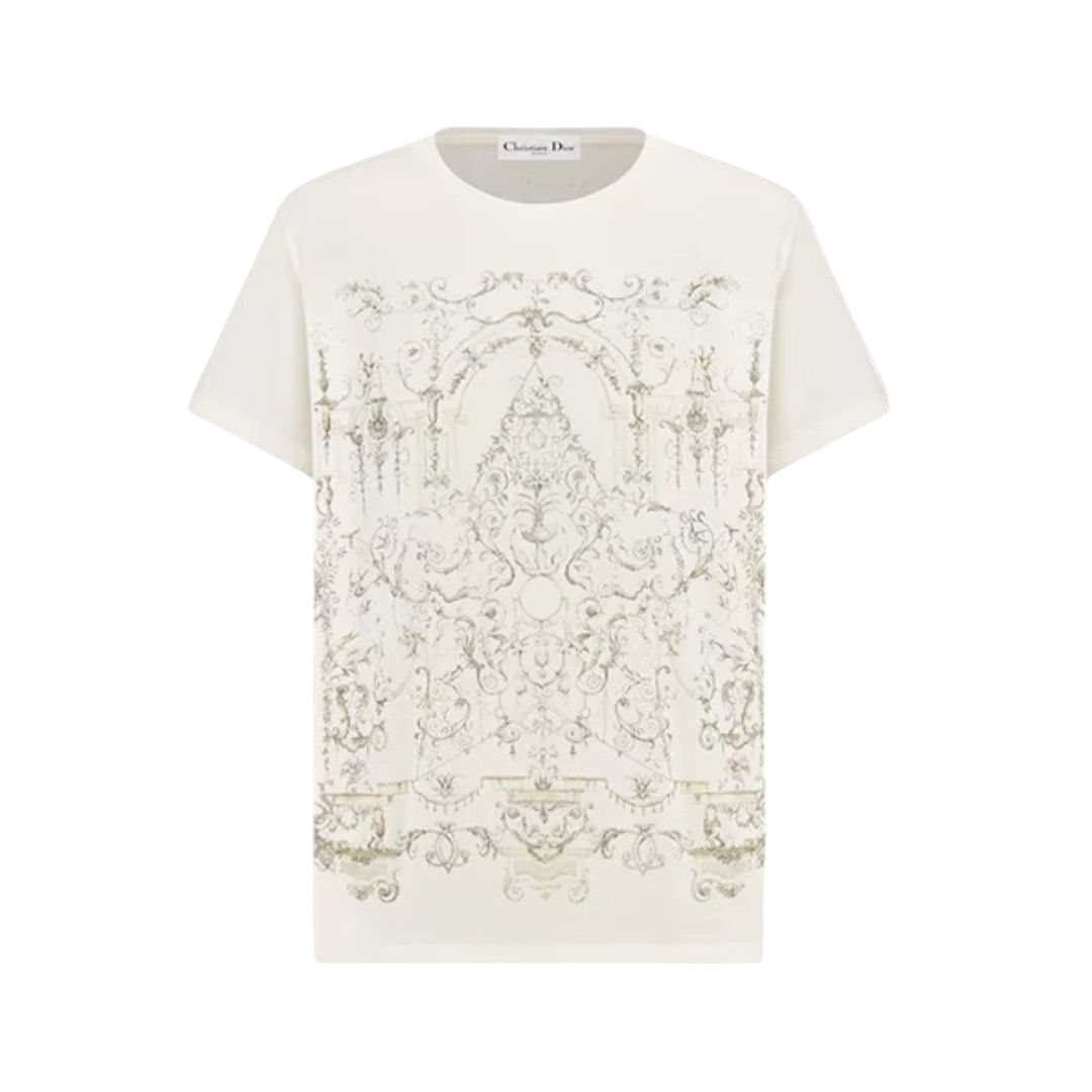 T-SHIRT - DIOR BIANCO STELLA MULTICOLORE