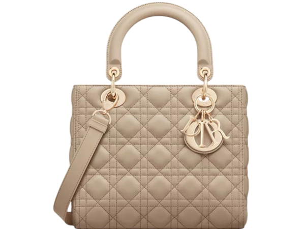 BORSA - DIOR LAMBSKIN CANNETÈ COLOR SABBIA
