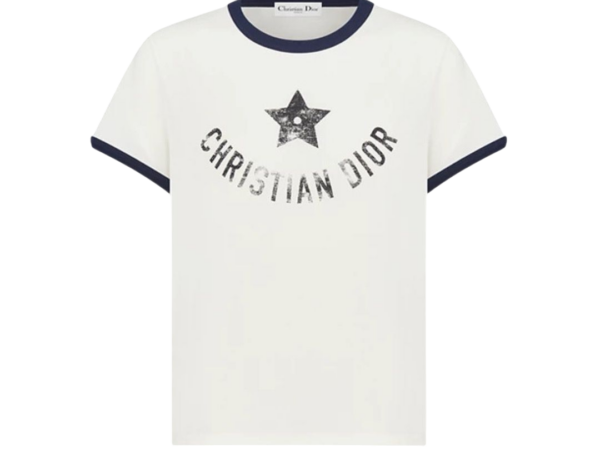 T-SHIRT - DIOR BIANCO/NERO/BLU NAVY