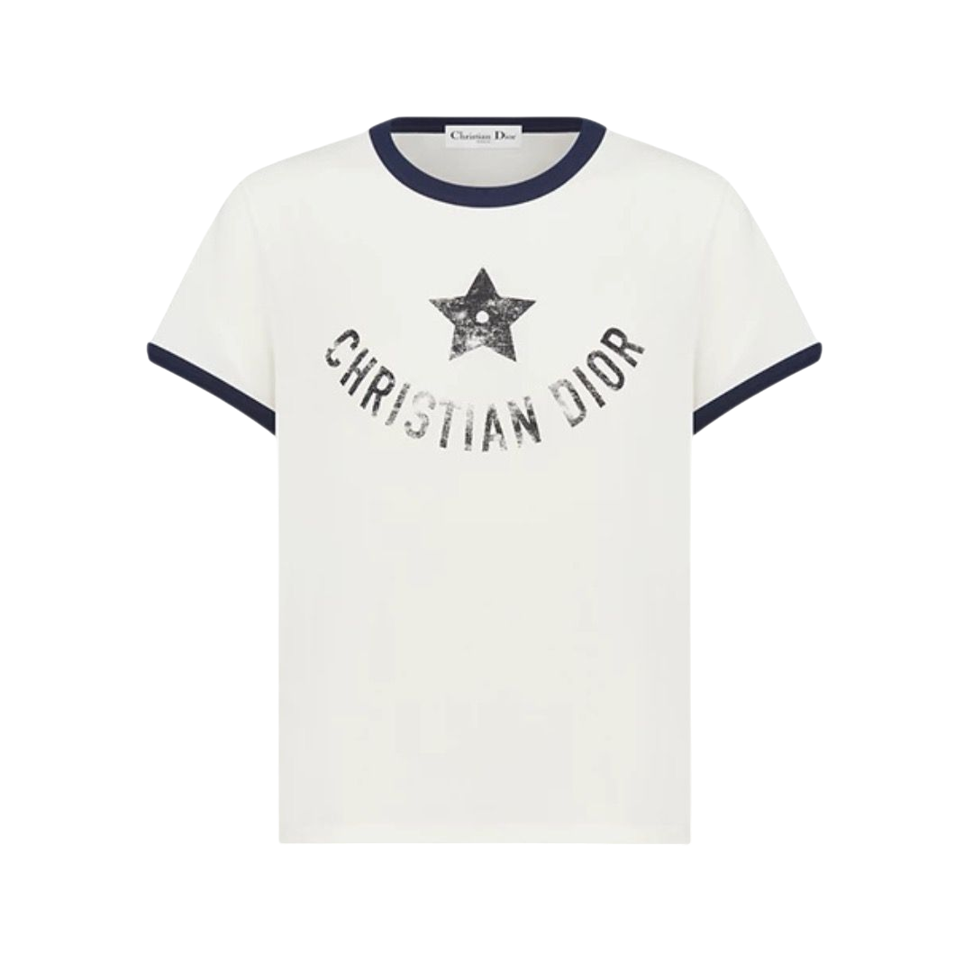 T-SHIRT - DIOR BIANCO/NERO/BLU NAVY