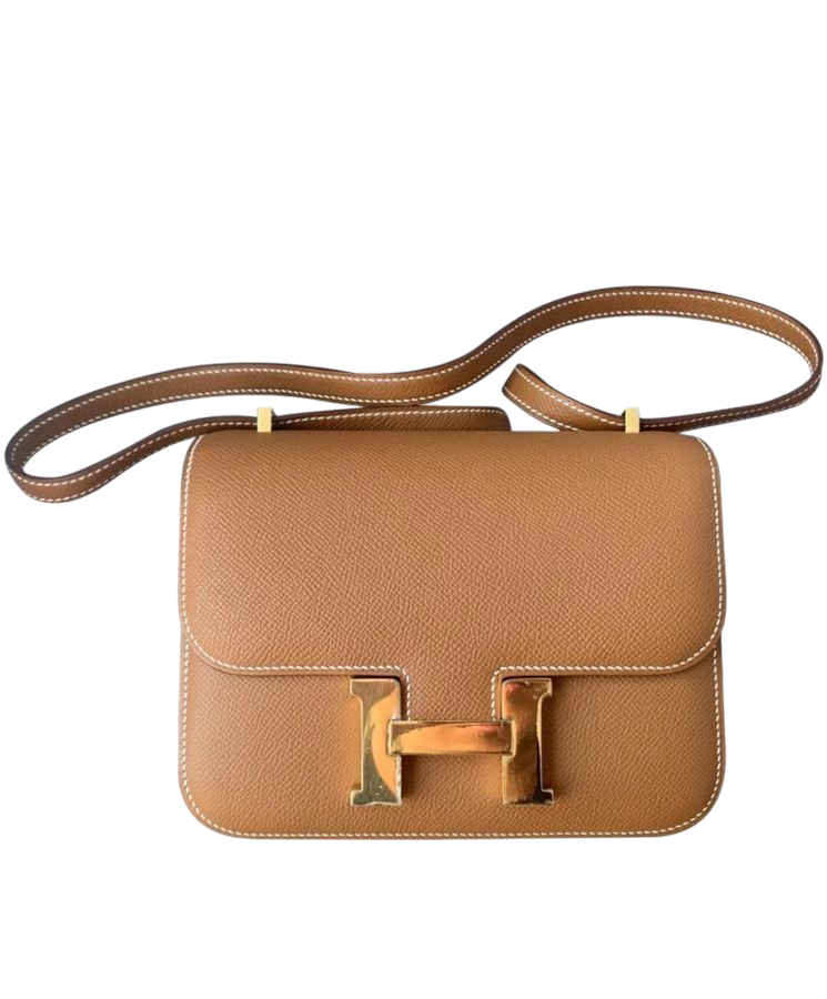 BORSA - HERMES KONSTANZ 19cm MARRONE