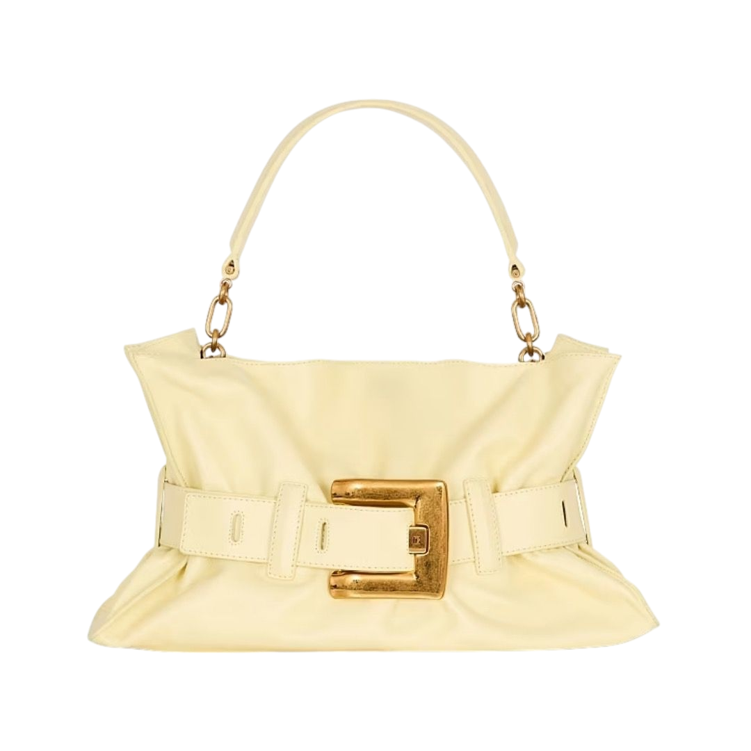 BORSA - BALMAIN MEDIA ANTHEM GIALLO CHIARO/BIANCO