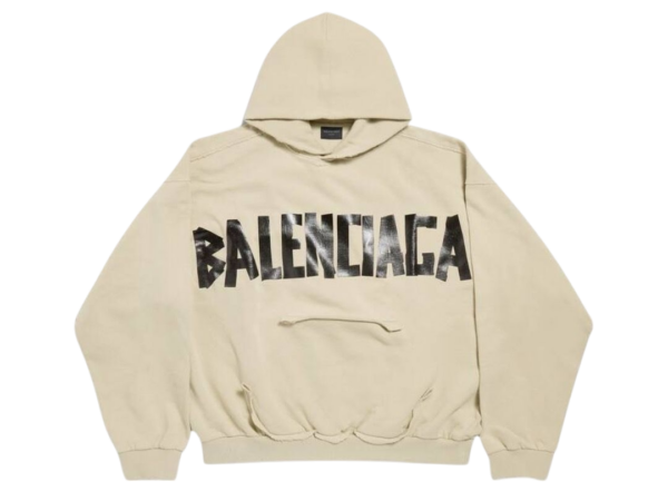 FELPA - BALENCIAGA RIPPED POCKET BEIGE