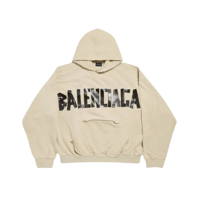 FELPA - BALENCIAGA RIPPED POCKET BEIGE