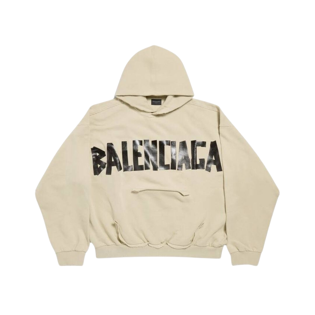 FELPA - BALENCIAGA RIPPED POCKET BEIGE