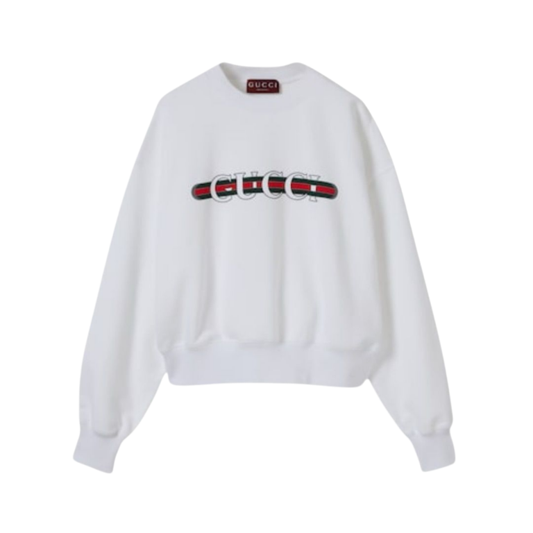 FELPA - GUCCI IN JERSEY DI COTONE CON LOGO STAMPATO