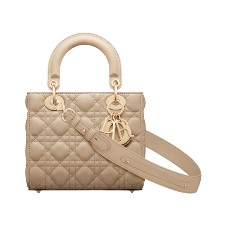 BORSA - DIOR LAMBSKIN CANNETÈ COLOR SABBIA