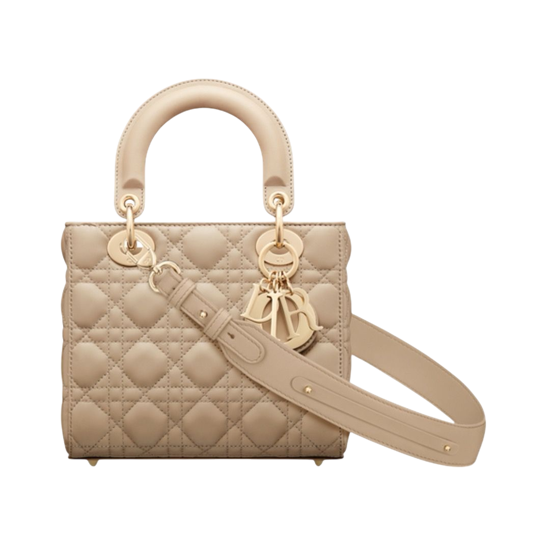 BORSA - DIOR LAMBSKIN CANNETÈ COLOR SABBIA
