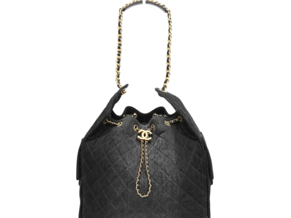 BORSA - CHANEL DENIM NERO MEDIA