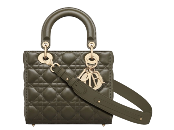 BORSA - DIOR LAMBSKIN CANNETÈ KHAKI