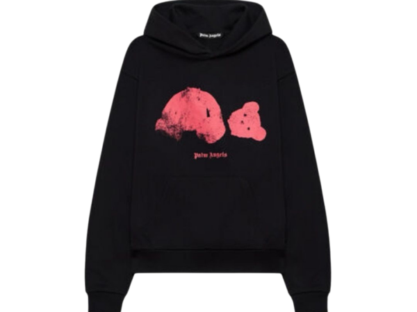 FELPA - PALM ANGELS CON CAPPUCCIO BROKEN BEAR