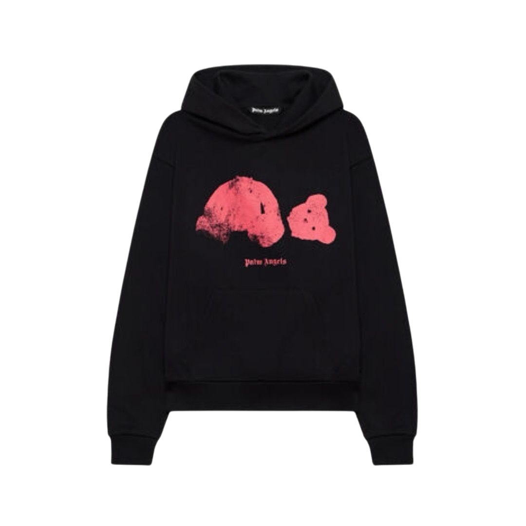 FELPA - PALM ANGELS CON CAPPUCCIO BROKEN BEAR