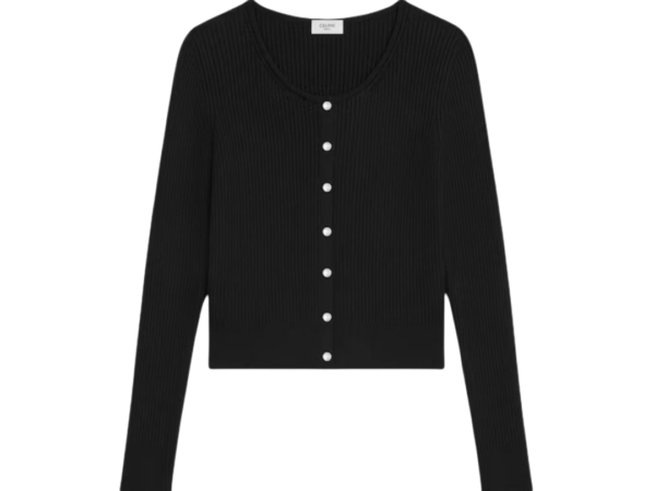 CARDIGAN - CELINE IN LANA NERO