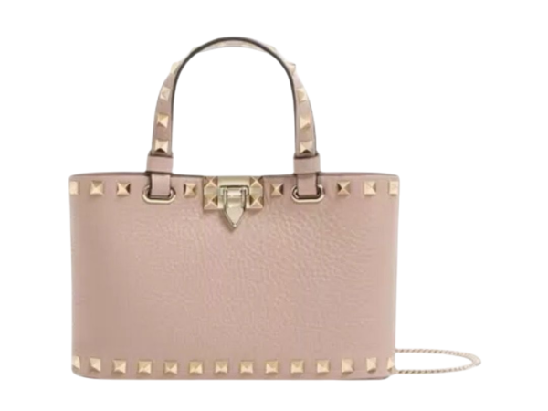 BORSA VALENTINO MINI ROCKSTUD IN VITELLO GRANATO