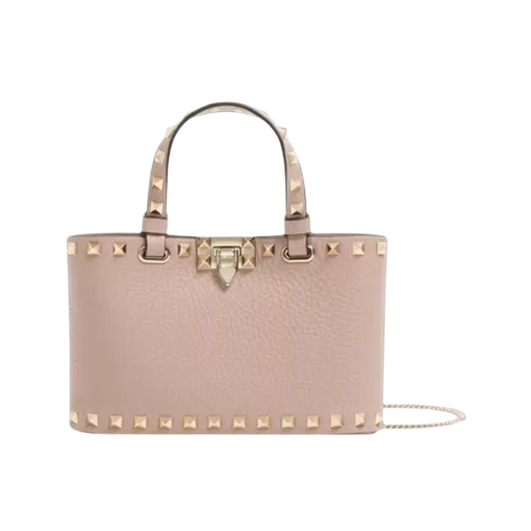 BORSA VALENTINO MINI ROCKSTUD IN VITELLO GRANATO