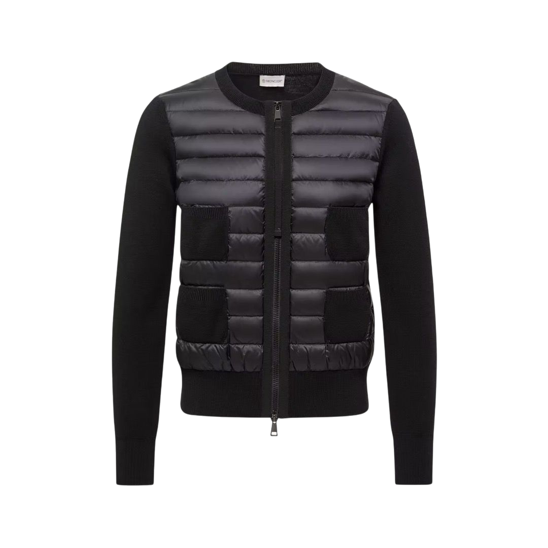 CARDIGAN - MONCLER IN LANA CON ZIP