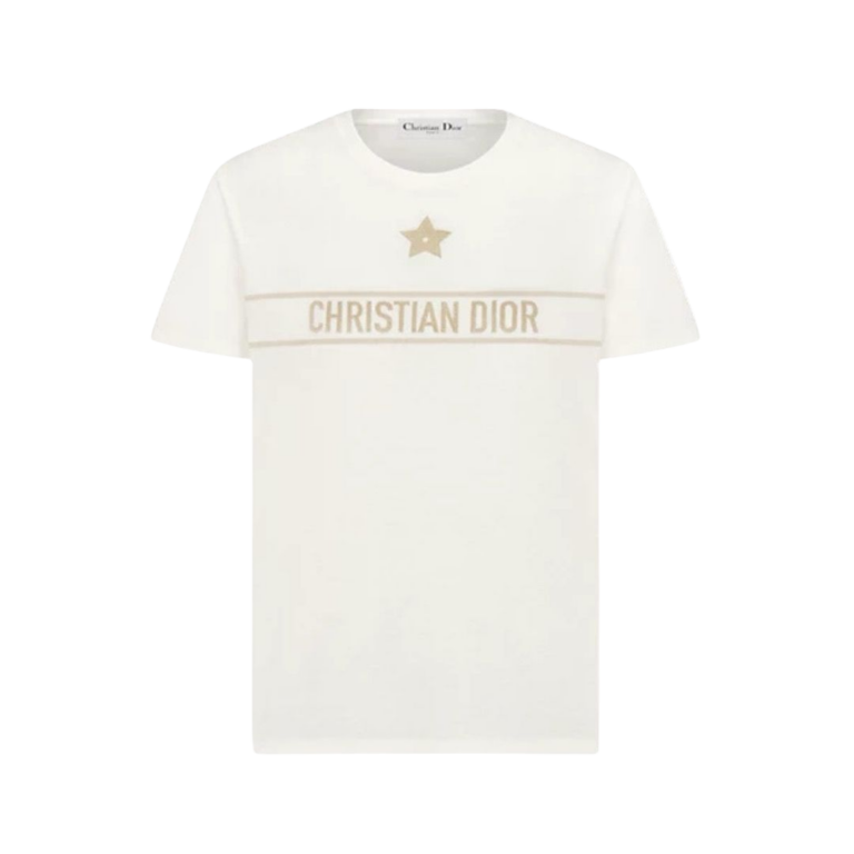 T-SHIRT - DIOR JERSEY ÉCRU ORO