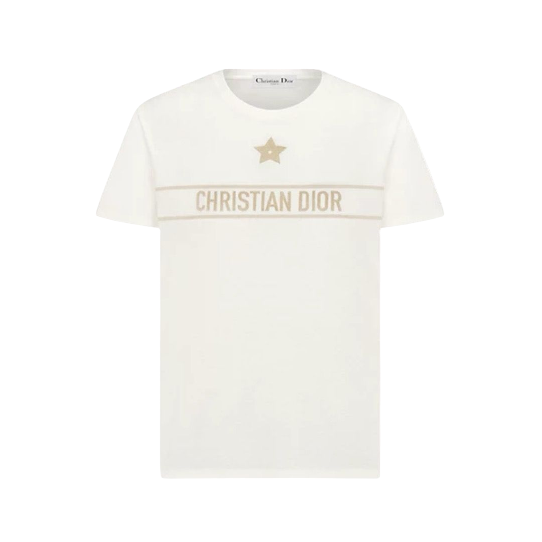 T-SHIRT - DIOR JERSEY ÉCRU ORO