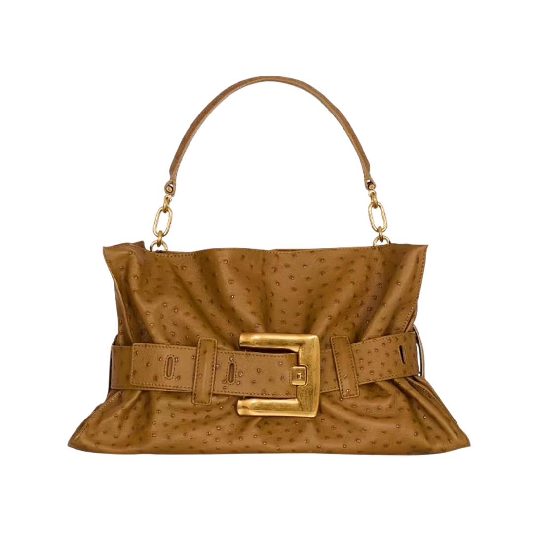 BORSA - BALMAIN ANTHEM VERDE MARRONE