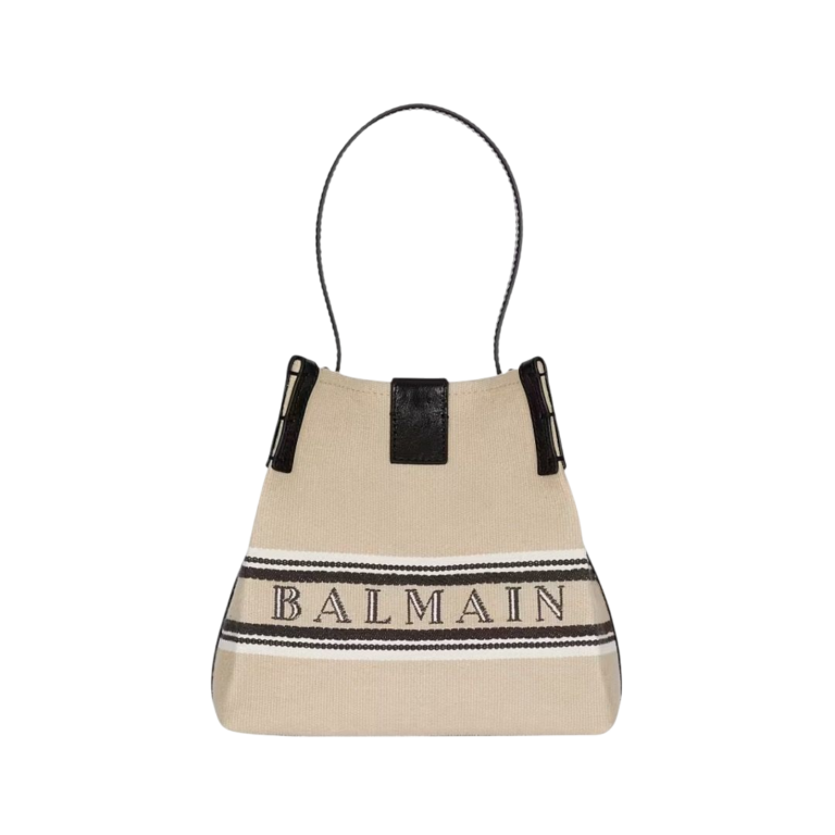 BORSA - BALMAIN REALEASE BORSA A SECHIELLO IN TELA NATURALE