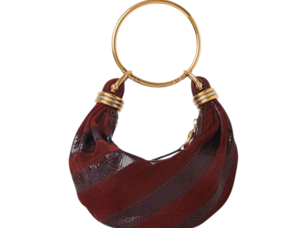 MINI BORSA -  CHLOÈ HOBO SUEDE E DI SERPENTE