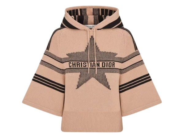 MAGLIONE - DIOR IN LANA  E CASHMERE ROSA STAR NERO
