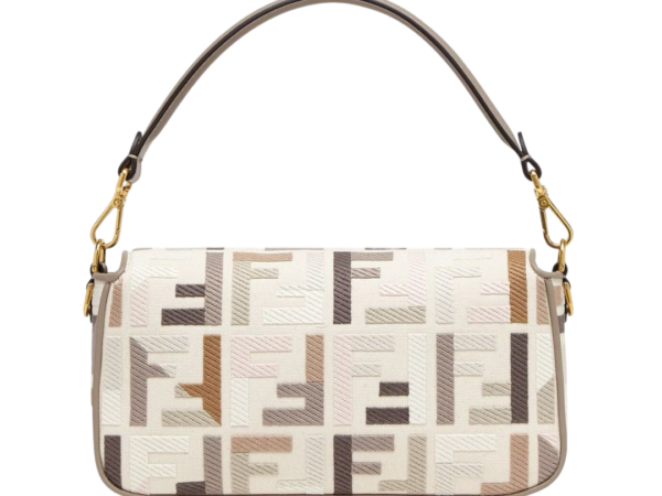 BORSA - FENDI IN CANVAS MULTICOLOR CON RICAMO