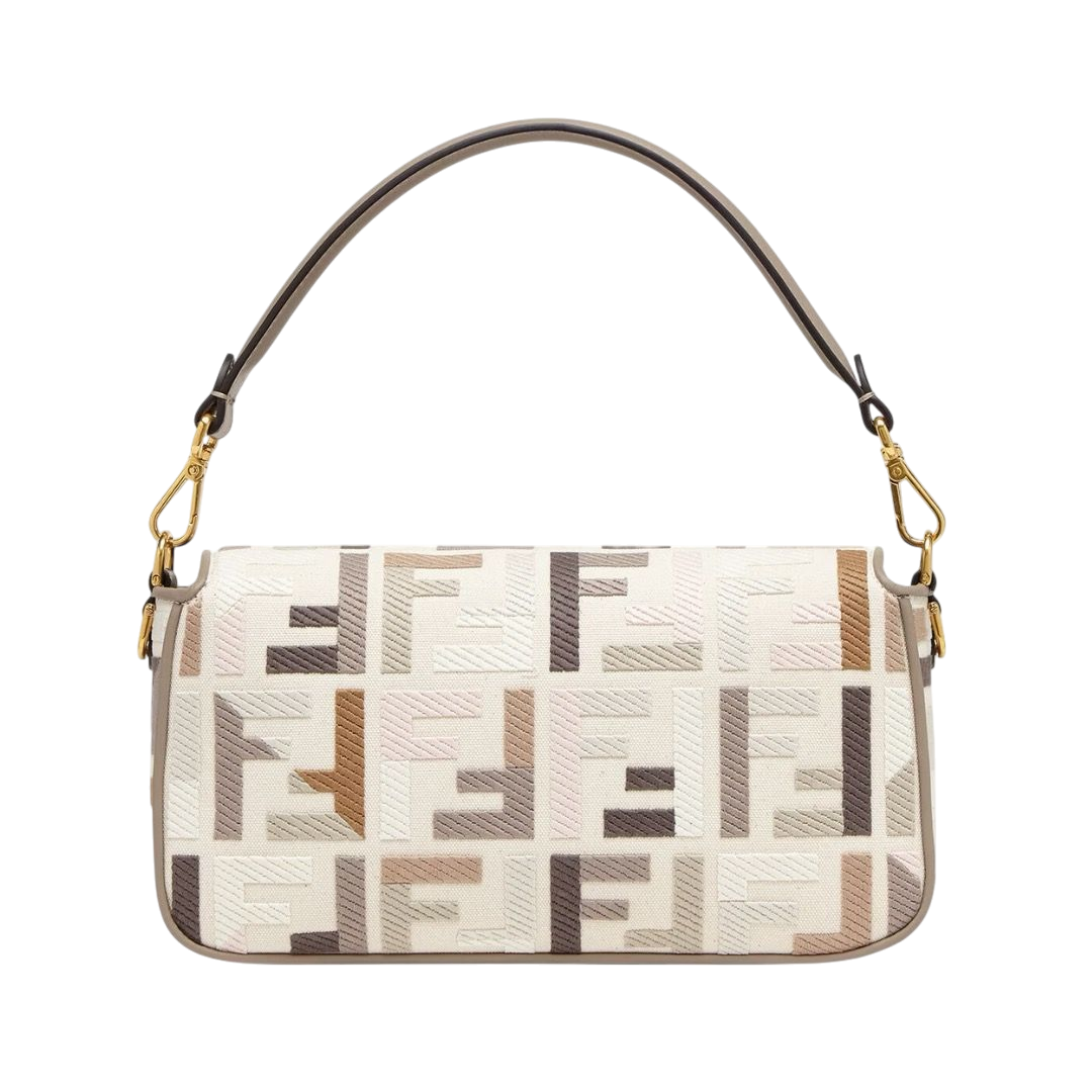 BORSA - FENDI IN CANVAS MULTICOLOR CON RICAMO