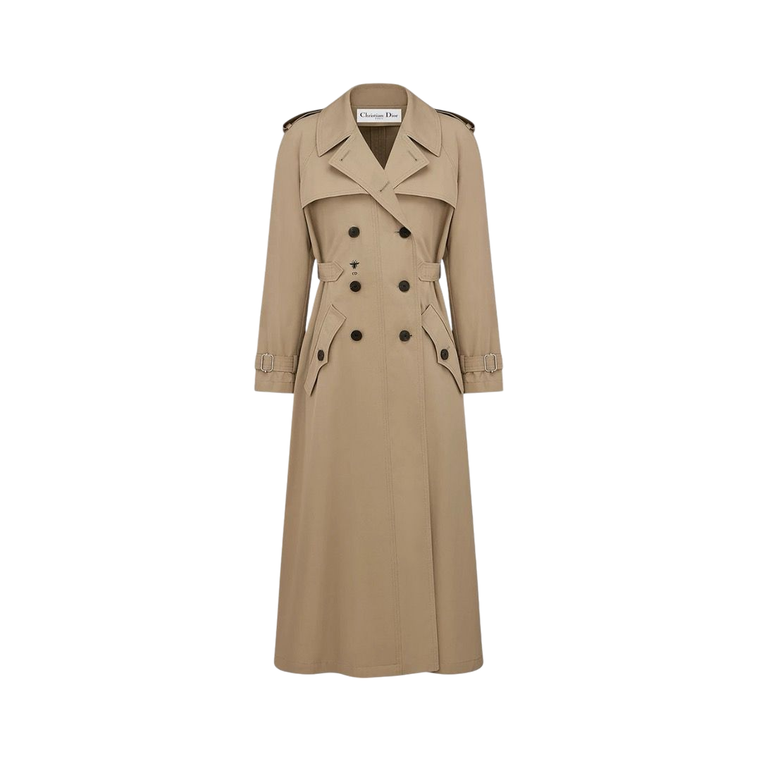 TRENCH - DIOR GABARDINE DI COTONE BEIGE